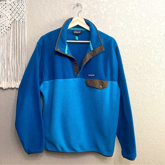 Patagonia Other - Mens Patagonia blue synchilla Snap T Pull Over size M